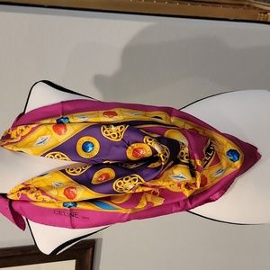 Authentic Celine silk scarf